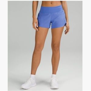 Lululemon Speed Up Mid-Rise Short 4” in Wild Indigo